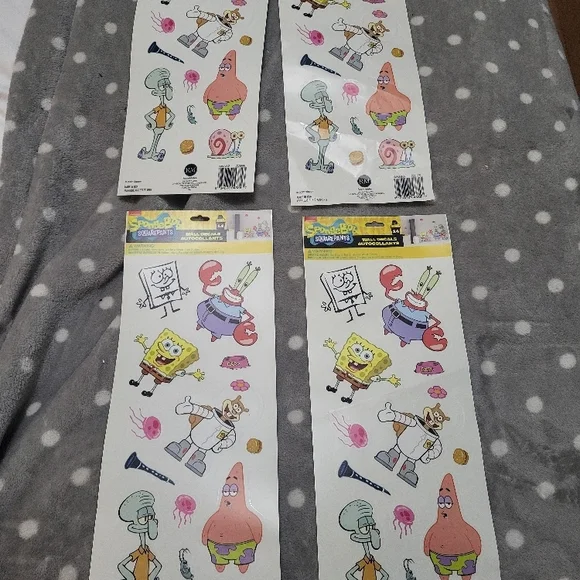 SpongeBob SquarePants Character Stickers - Picture 1 of 2